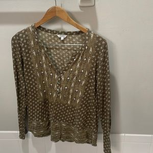 Lucky Brand Paisley Top Sz S